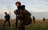Illustrative: A training exercise of the IDF's Sword Battalion, made up mostly of Druze soldiers, in 2011. (CC-BY SA IDF/Wikimedia Commons)