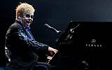 File: British singer and musician Sir Elton John performs in a venue near Tel Aviv, on June 17, 2010. (Flash90)