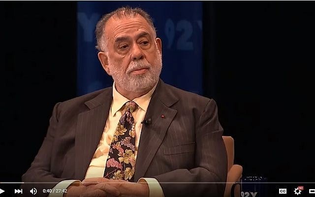 Francis Ford Coppola discusses his life and career on the series 'Reel Pieces with Annette Insdorf.'
(screen capture: YouTube) Francis Ford Coppola discusses his life and career on the series 'Reel Pieces with Annette Insdorf.'
(screen capture: YouTube)