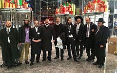 Members of the Kamatech accelerator at the New York event last December (Courtesy)