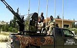 A car belonging to Texas plumber Mark Oberholtzer in the hands of Syrian jihadists (YouTube screen capture)