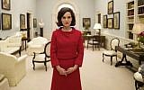 Natalie Portman as Jackie Kennedy in an upcoming movie about the widowed first lady. (courtesy Protozoa Pictures)