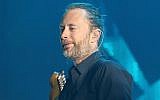 Thom Yorke performing with Radiohead in Sydney, Australia, Nov. 12, 2012. (Mark Metcalfe/Getty Images/JTA)