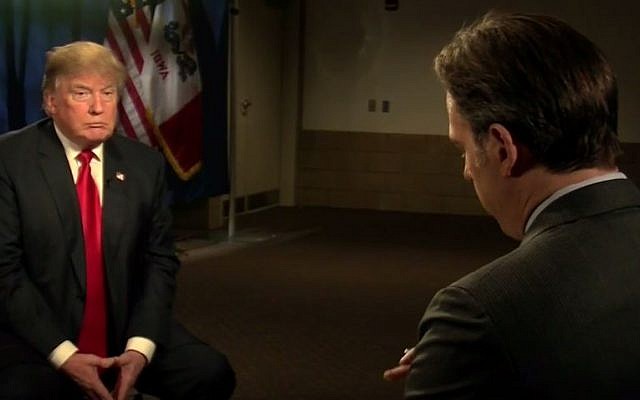 Republican US presidential hopeful Donald Trump during an interview with Jake Tapper on 'State of the Union' for CNN, December 13, 2015. (YouTube/CNN) Republican US presidential hopeful Donald Trump during an interview with Jake Tapper on 'State of the Union' for CNN, December 13, 2015. (YouTube/CNN)