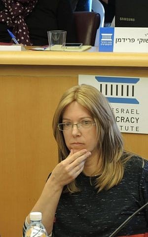 Tzipora Gutman, the director of center for troubled girls and an educational policy expert, says haredi women are beginning to question their traditional roles in the family. (Melanie Lidman/Times of Israel)