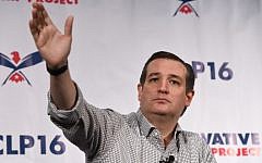 Republican presidential candidate Ted Cruz speaks to a town hall meeting sponsored by the  Conservative Leadership Project at  the USC Alumni Center in Columbia, SC South Carolina January 15, 2016. (AFP/TIMOTHY A. CLARY)