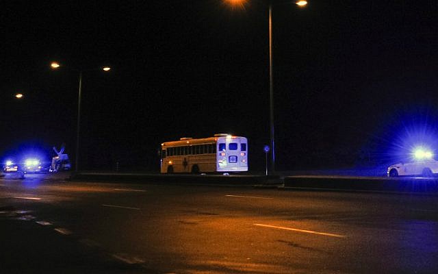 A picture taken on January 17, 2016 shows a medical bus escorted by German and American police leaving the US Air Force at Ramstein, Germany, about a half hour after a plane landed carrying three of four US citizens released by Iran in a prisoner exchange. (Jean-Christophe Verhaegen/AFP) A picture taken on January 17, 2016 shows a medical bus escorted by German and American police leaving the US Air Force at Ramstein, Germany, about a half hour after a plane landed carrying three of four US citizens released by Iran in a prisoner exchange. (Jean-Christophe Verhaegen/AFP)