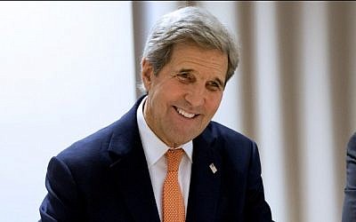 US Secretary of State John Kerry, before attending the World Economic Forum, Davos, Switzerland, January 20, 2016. (AFP/POOL/Jacquelyn Martin)