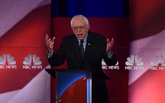 Democratic presidential candidate Bernie Sanders participates in the NBC News -YouTube Democratic Candidates Debate on January 17, 2016 at the Gaillard Center in Charleston, South Carolina (AFP/TIMOTHY A. CLARY) Democratic presidential candidate Bernie Sanders participates in the NBC News -YouTube Democratic Candidates Debate on January 17, 2016 at the Gaillard Center in Charleston, South Carolina (AFP/TIMOTHY A. CLARY)
