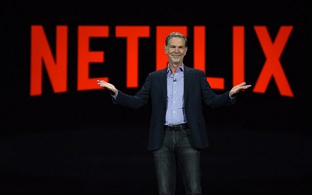 Netflix CEO Reed Hastings gives a keynote address, January 6, 2016 at the CES 2016 Consumer Electronics Show in Las Vegas, Nevada. (AFP PHOTO/ROBYN BECK) Netflix CEO Reed Hastings gives a keynote address, January 6, 2016 at the CES 2016 Consumer Electronics Show in Las Vegas, Nevada. (AFP PHOTO/ROBYN BECK)