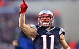 Julian Edelman of the New England Patriots takes the field against the Kansas City Chiefs during the AFC Divisional Playoff Game at Gillette Stadium in Foxboro, Massachusetts on January 16, 2016. (Jim Rogash/Getty Images/AFP)