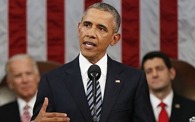 US President Barack Obama delivers his State of the Union address before a joint session of Congress on Capitol Hill in Washington, Tuesday, Jan. 12, 2016 (AP Photo/Evan Vucci, Pool) US President Barack Obama delivers his State of the Union address before a joint session of Congress on Capitol Hill in Washington, Tuesday, Jan. 12, 2016 (AP Photo/Evan Vucci, Pool)