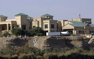 A general view of the presidential palace in Tikrit, Iraq which Saddam Hussein ordered built for his mother in 1991 and is considered the largest and most elaborate of the palaces built during his rule, handed over to local Iraqi authorities on Tuesday, Nov. 22, 2005.  (AP Photo/Bassim Daham)