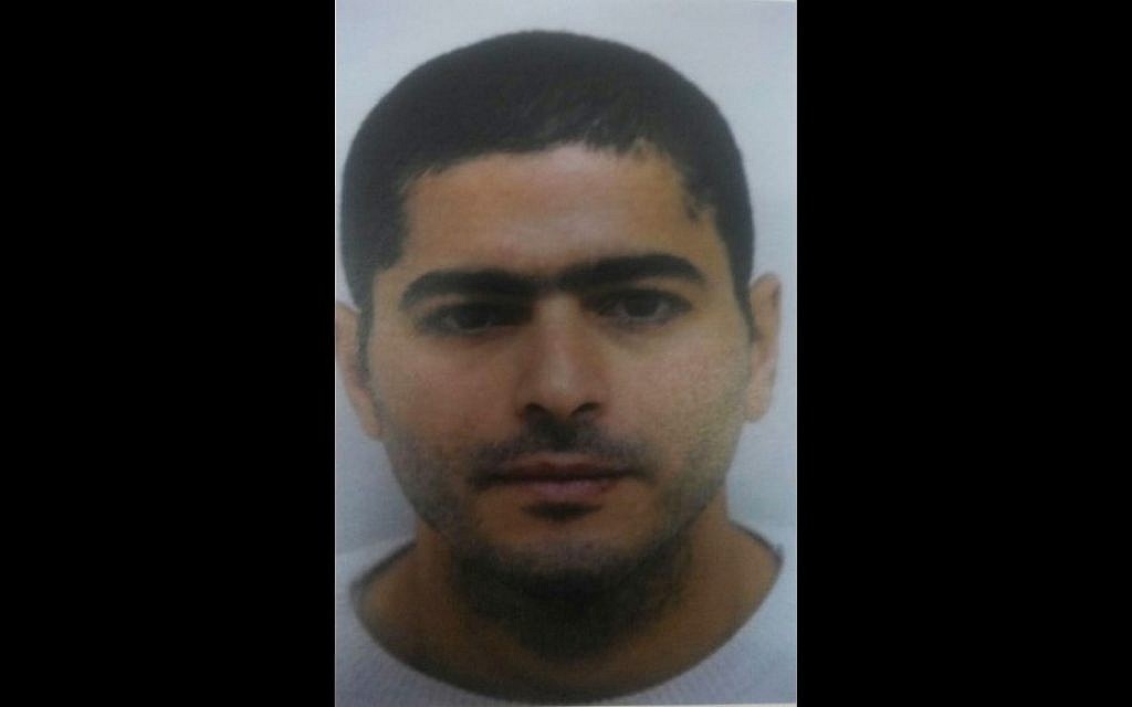Nashat Milhem, the Arab Israeli man who carried out the shooting attack in Tel Aviv on January 1, 2016. (Israel Police)