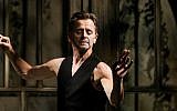 Premier dancer Mikhail Baryshnikov in his solo performance of 'Brodsky/Baryshnikov,' opening Tuesday night in Tel Aviv's Suzanne Dellal Center for Dance and Theater. (Courtesy Janis Deinats)