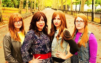 Bulletproof Stockings. From left to right: Dana Pestun, Dalia G. Shusterman, Perl Wolfe, Elisheva Maister. (Shervin Lainez)