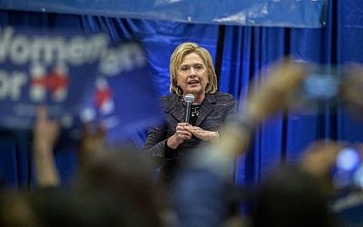 Democratic presidential candidate Hillary Clinton speak to a crowd at the Jim Clyburn Fish Fry, on Saturday, Jan. 16, 2016, at the Charleston Visitor Center in Charleston, South Carolina. (AP Photo/Stephen B. Morton)