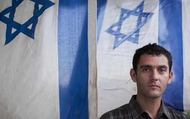 Matan Peleg, CEO of Im Tirtzu on July 31, 2014 (Yonatan Sindel/Flash90)