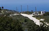 View of the Israel-Lebanon border from Israel's Western Galilee. April 25, 2015. (Nati Shohat/ Flash90/ File)