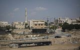 Illustrative view of the Bedouin town of Hura, in the southern Negev Desert, on August 27, 2015. (Hadas Parush/Flash90)