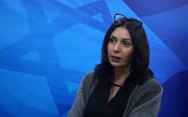 Culture Minister Miri Regev in Jerusalem on December 27, 2015 (Marc Israel Sellem/POOL)