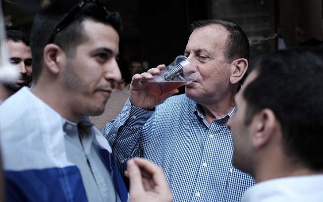 Tel Aviv Mayor Ron Huldai attends a street party on January 15, 2016 at the Simta bar on Dizengoff Street, where two weeks ago two Israelis were killed in a shooting attack. (Photo by Tomer Neuberg/FLASH90) Tel Aviv Mayor Ron Huldai attends a street party on January 15, 2016 at the Simta bar on Dizengoff Street, where two weeks ago two Israelis were killed in a shooting attack. (Photo by Tomer Neuberg/FLASH90)