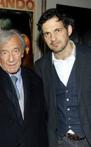 Geza Rohrig with Holocaust survivor author Elie Wiesel (Michael Barker)