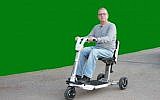 Nino Ransenberg on an Atto Mobility Scooter (Courtesy)