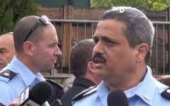 File: Israel Police Commissioner Roni Alsheich speaks with reporters during a press conference in the northern Israeli city of Carmiel on January 5, 2016. (Screen capture: Israel Police)