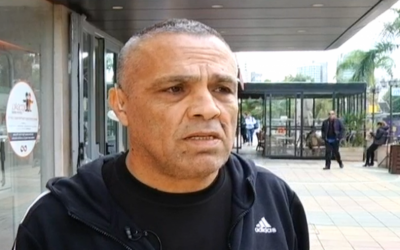 A former employer of Nashat Milhem, the suspect in the Dizengoff Street shooting, speaks to Channel 10 on January 5, 2016. (screen capture: Channel 10)