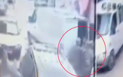 A suspect in the Milhem case is arrested in Bartaa, in Wadi Ara, January 10, 2015 (Channel 10 screenshot)