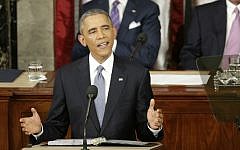 In this Jan. 20, 2015 file photo, President Barack Obama gives his State of the Union address before a joint session of Congress on Capitol Hill in Washington. (AP Photo/J. Scott Applewhite)