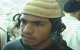 Amiram Ben-Uliel, who was indicted Sunday, January 3, 2016, for murder in the killing of the Dawabsha family in Duma (courtesy)