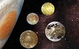 Jupiter and the Galilean moons (NASA)