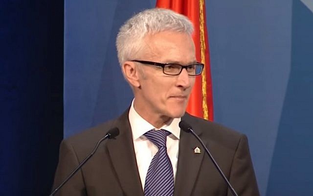 Interpol chief Jurgen Stock (YouTube screen capture)