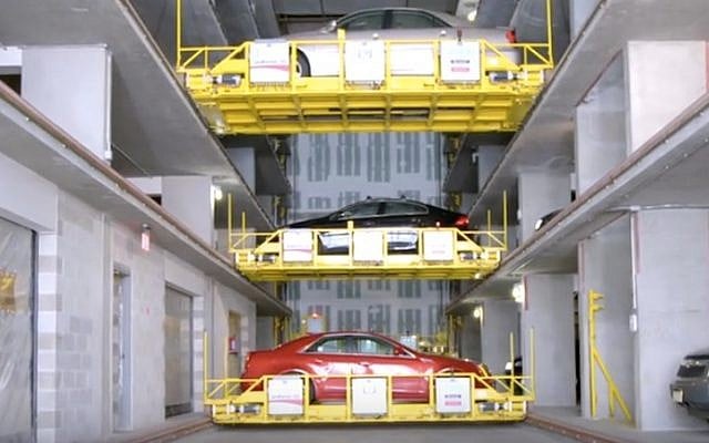 A Unitronics automated parking solution in action (Courtesy) A Unitronics automated parking solution in action (Courtesy)