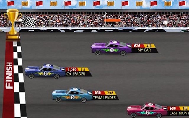 A gamified 'race narrative' by GamEffective (Courtesy) A gamified 'race narrative' by GamEffective (Courtesy)