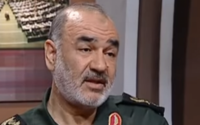 Brig. Gen. Hossein Salami, the new head of Iran's Islamic Revolutionary Guard Corps. (YouTube screen capture) Brig. Gen. Hossein Salami, the new head of Iran's Islamic Revolutionary Guard Corps. (YouTube screen capture)