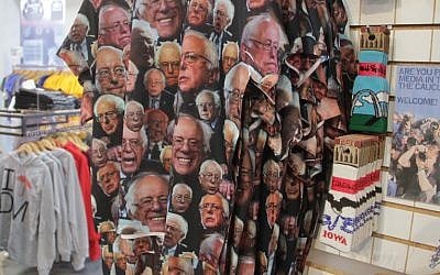 A Bernie Sanders T-shirt on sale at Raygun, a popular clothing store in Des Moines, Iowa. (Josh Tapper) A Bernie Sanders T-shirt on sale at Raygun, a popular clothing store in Des Moines, Iowa. (Josh Tapper)