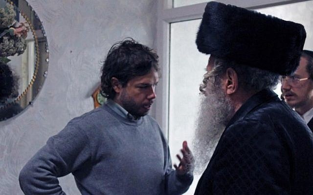 Director Billy Lumby (left) with actors during filming of 'Samuel-613.' (Courtesy)