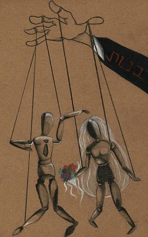 First place in the Israeli Cartoon Museum contest went to xx for her xxx (Courtesy Jerusalem Press Club)