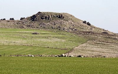 The area near Kfar Hittim in the Galilee were the Israeli government plans to build a new town near historic site, on January 28, 2016. (Jack Guez/AFP) 