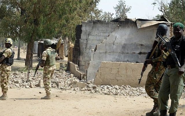 Illustrative photo of Nigerian security forces on February 4, 2016. (AFP) Illustrative photo of Nigerian security forces on February 4, 2016. (AFP)
