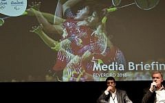 Rio 2016 Olympic Games Organizing Committee Medical Director Joao Grangeiro (right ) speaks during a press conference in Rio de Janeiro, Brazil, on February 2, 2016. (AFP/Vanderlei Almeida)