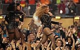 Beyonce performs onstage during the Pepsi Super Bowl 50 Halftime Show at Levi's Stadium on February 7, 2016 in Santa Clara, California.  (Christopher Polk/Getty Images/AFP)