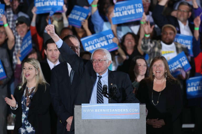 Democratic presidential candidate Bernie Sanders and his wife Jane O'Meara (R) greets supporters after winning the New Hampshire Democratic Primary February 9, 2016 in Concord, New Hampshire. (Win McNamee/Getty Images/AFP) Democratic presidential candidate Bernie Sanders and his wife Jane O'Meara (R) greets supporters after winning the New Hampshire Democratic Primary February 9, 2016 in Concord, New Hampshire. (Win McNamee/Getty Images/AFP)