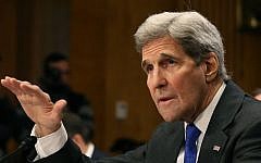 Secretary of State John Kerry testifies during a Senate Foreign Relations Committee hearing, on Capitol Hill February 23, 2016 in Washington, DC. (Mark Wilson/Getty Images/AFP)