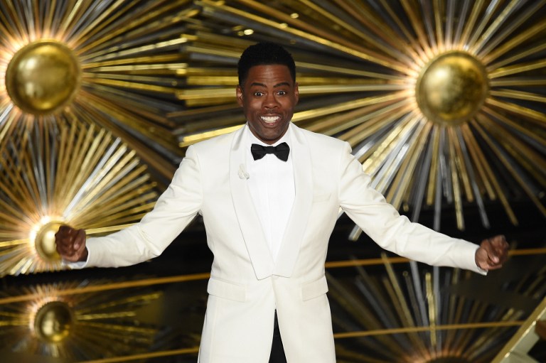 Host Chris Rock speaks onstage during the 88th Annual Academy Awards at the Dolby Theatre on February 28, 2016 in Hollywood, California (Kevin Winter/Getty Images/AFP) Host Chris Rock speaks onstage during the 88th Annual Academy Awards at the Dolby Theatre on February 28, 2016 in Hollywood, California (Kevin Winter/Getty Images/AFP)
