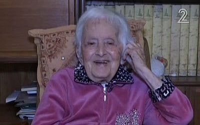 Maniya Bregsun on February 29, 2016. (screen capture: Channel 2)