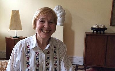 Yiddish court translator Ruth Kohn at her Manhattan home, February 2016. (Renee Ghert-Zand/The Times of Israel)